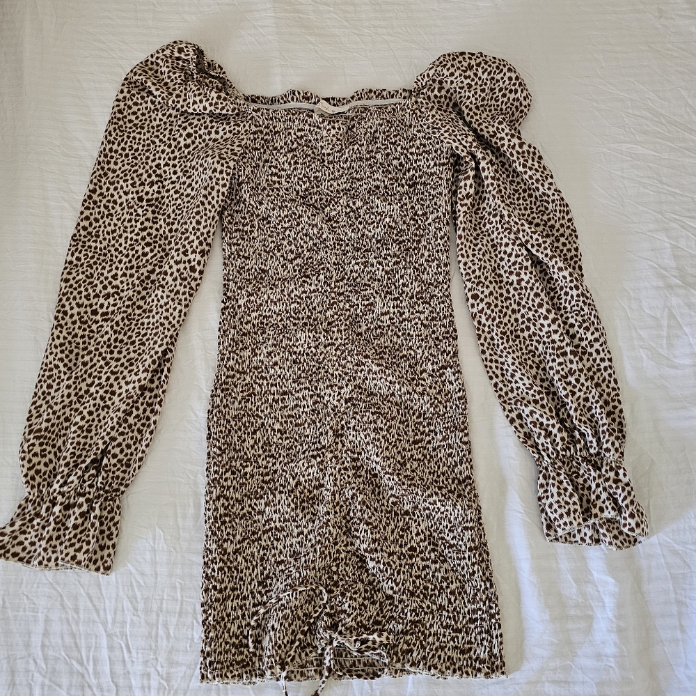 Long sleeve mini dress